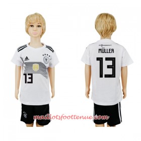 Maillot/Tenue Allemagne Muller 13 Enfant Domicile Coupe du monde 2018